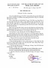 Thư mời báo giá Các đơn vị cung ứng.